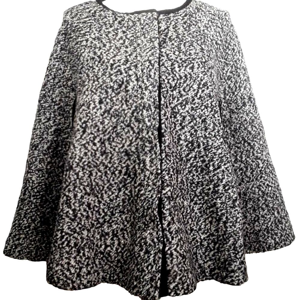 Forever 21 Swing Cape Poncho Black Jacket XS